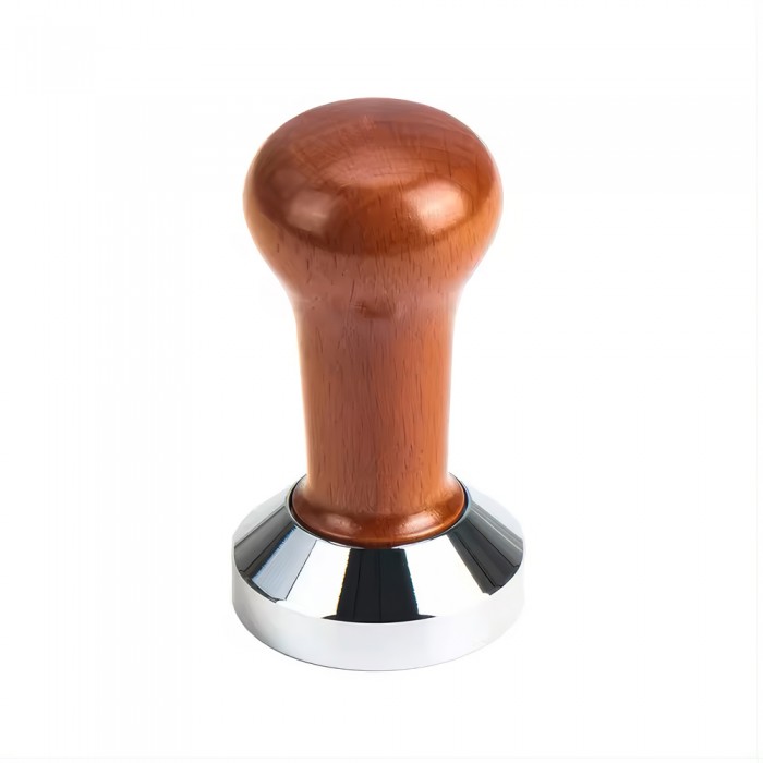 Tamper Inox 18/10 Με Ξύλινη Λαβή Ø 5.8x9cm GTSA 23-4091
