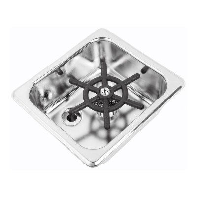 Rinser Ποτηριών Χωνευτό, Gn 1/6 16.2x17.6x7cm Inox GTSA 24-1214