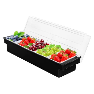 Σετ Μπαρ Πλαστικό με Καπάκι PP 5 θέσεων 15.5x49.3x10 cm GTSA 24-5965