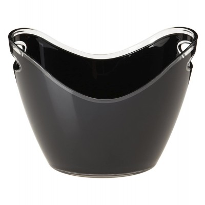 Σαμπανιέρα Ακρυλική 35x26x26 cm Μαύρη GTSA 79-2056