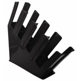 Βάση Λοξή Για Ποτήρια Και Καπάκια PP 4 θέσεων 48x11.5x45.5 cm Μαύρη GTSA 79-4030