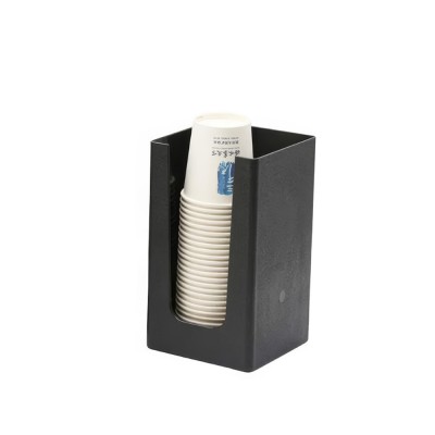 Βάση Μονή Για Ποτήρια Και Καπάκια, PP 11.5x11.5x20 cm Μαύρη GTSA 79-4044