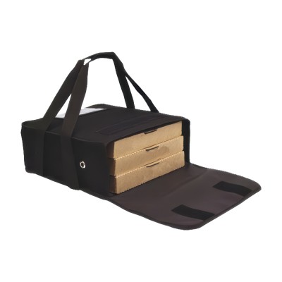 Τσάντα Ισοθερμική Μεταφοράς Πίτσας (Για 3-4 Πίτσες) 47x40x16cm Μαύρη GTSA 80-6540