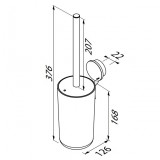 Πιγκάλ Επίτοιχο OPAL GEESA Black Matt PVD 7211-400