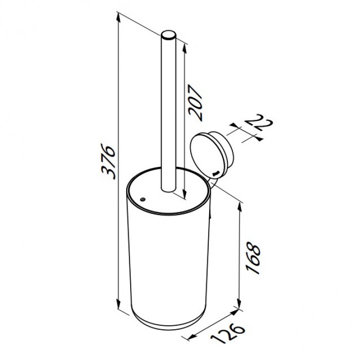 Πιγκάλ Επίτοιχο OPAL GEESA Black Matt PVD 7211-400