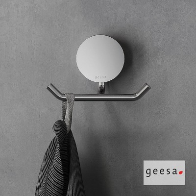 Άγκιστρο Διπλό 4,6cm OPAL GEESA Chrome PVD 7215-100