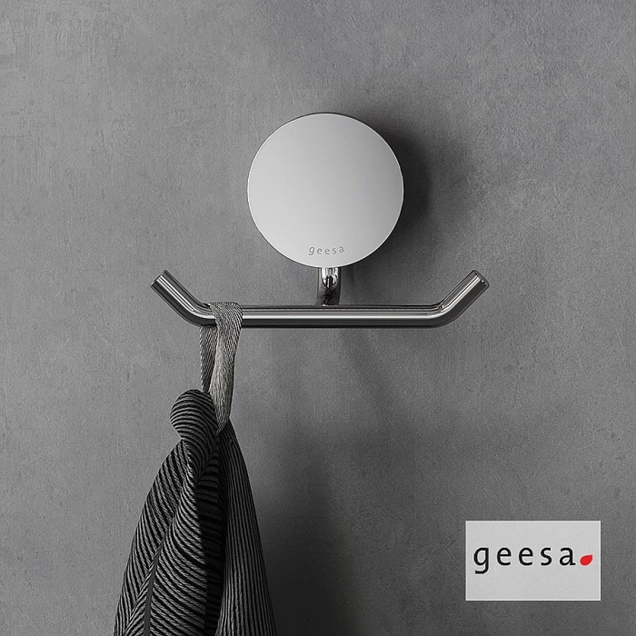 Άγκιστρο Διπλό 4,6cm OPAL GEESA Chrome PVD 7215-100