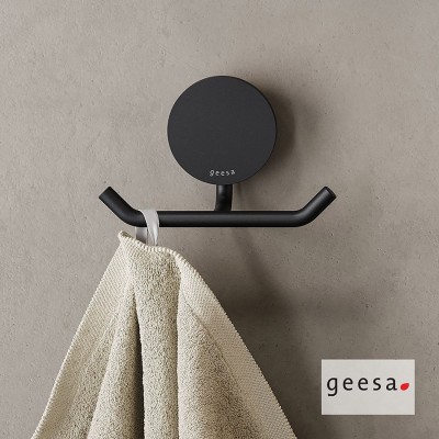 Άγκιστρο Διπλό 4,6cm OPAL GEESA Black Matt PVD 7215-400