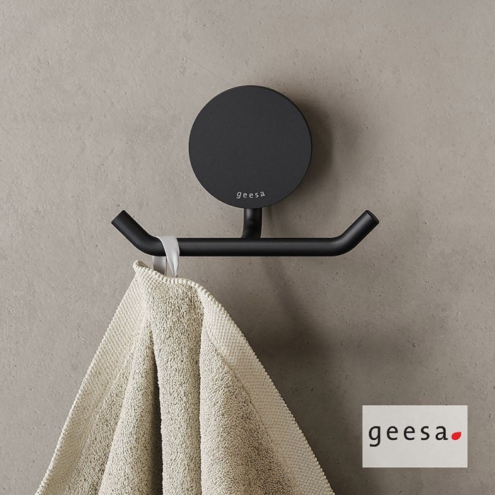 Άγκιστρο Διπλό 4,6cm OPAL GEESA Black Matt PVD 7215-400