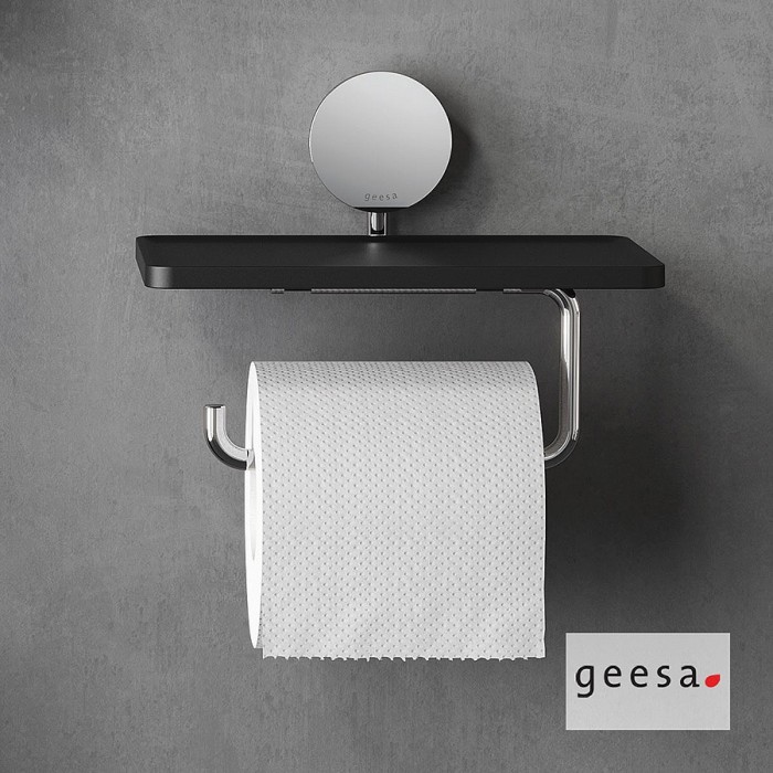 Χαρτοθήκη με Εταζέρα 18,5x12,9 εκ. OPAL GEESA Chrome PVD 7224-100