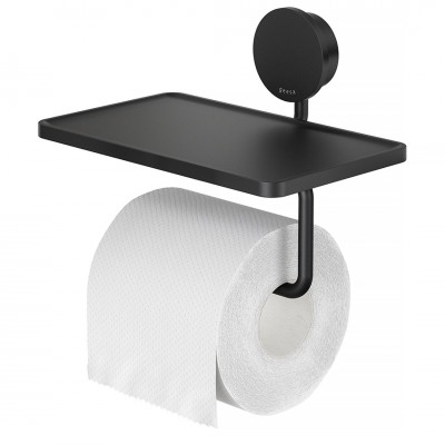 Χαρτοθήκη με Εταζέρα 18,5x12,9 εκ. OPAL GEESA Black Matt PVD 7224-400