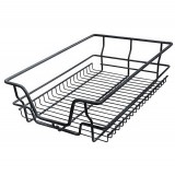 Συρμάτινο βαγονέτο κουζίνας με φρένο για κουτί με εξωτερικές διαστάσεις 60cm σε χρώμα Ανθρακί WIRE60AN