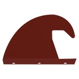 Καλύπτρα Κεραμιδιών Γωνιακή 4mm Κόκκινο Χρώμα