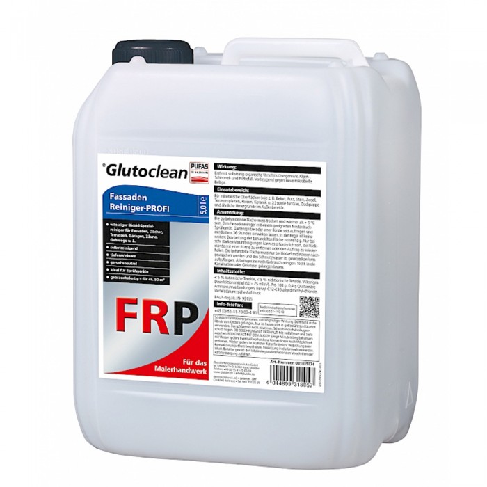Επαγγελματικό Καθαριστικό Προσόψεων (Έτοιμο Προς Χρήση) 5lt Glutoclean Facade Cleaner PROFI 031805074