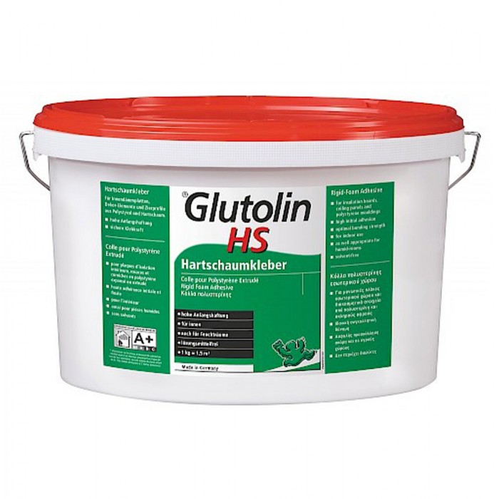 Έτοιμη λευκή κόλλα εσωτερικής χρήσης για πλάκες πολυστερίνης 14Kg Glutolin HS Rigid-Foam Adhesive 064634074
