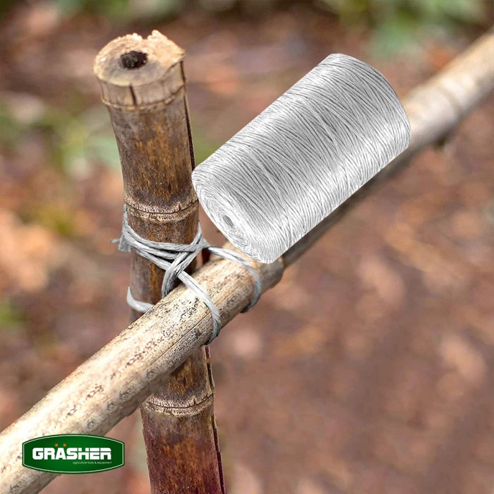 Σπάγγος Πολυπροπυλένιου Θερμοκηπίου 0.5Kg Λευκός Grasher 8000D