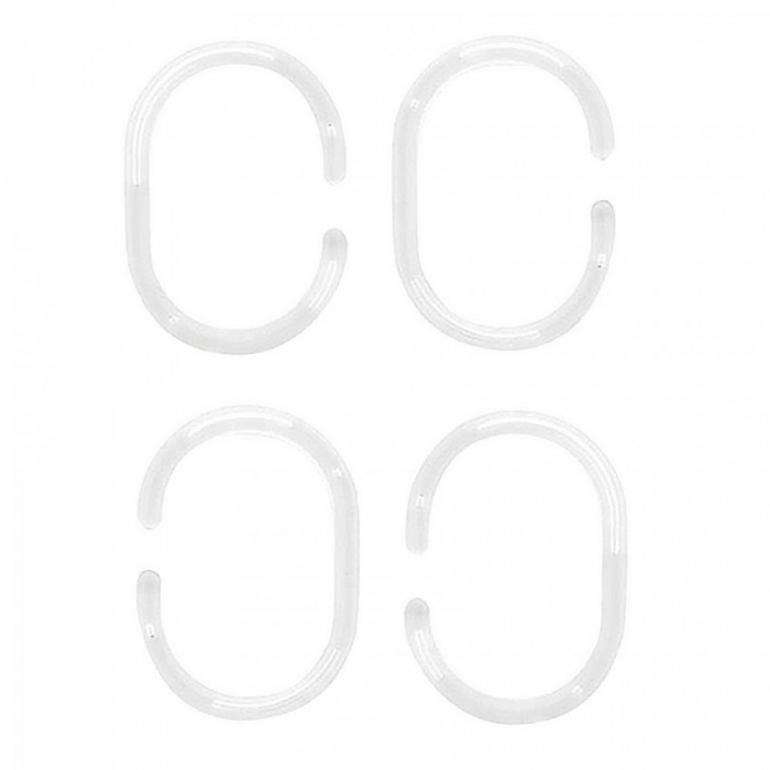 Κρίκοι Κουρτινών Πλαστικοί Διάφανοι Grekon 12τεμ