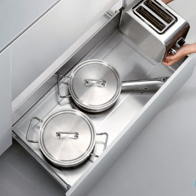 Καλάθι Αλουμινίου με Γυάλινα Πλαϊνα 864x450x180mm Higold Shearer 3.0 Series 303561