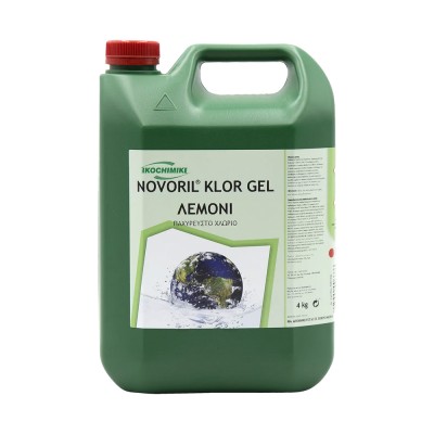 Καθαριστικό με ενεργό χλώριο Παχύρευστο με άρωμα λεμόνι 4kg Ikochimiki NOVORIL® KLOR GEL Λεμόνι
