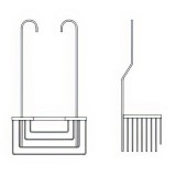 Σαπουνοθήκη Κρεμαστή Μπάνιου για την Μπαταρία Nickel Mat IMEX ADG003/NQ