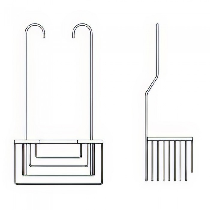 Σαπουνοθήκη Κρεμαστή Μπάνιου για την Μπαταρία Nickel Mat IMEX ADG003/NQ