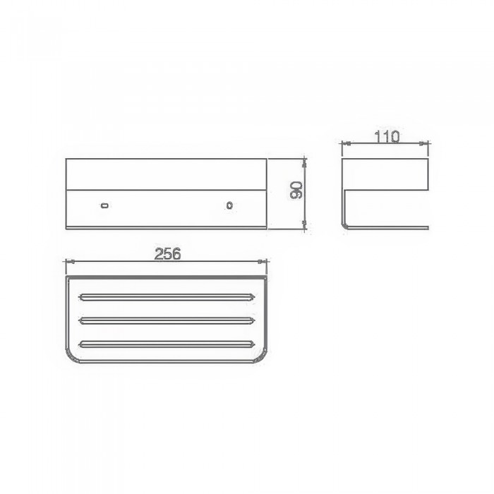 Σαπουνοθήκη 256x110x90mm Χρυσό Ματ IMEX MAYURA ADY007/OC