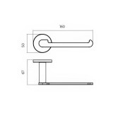 Χαρτοθήκη 160x67x50mm Χρυσό Ματ IMEX PRACTIC CAP003-08/OC