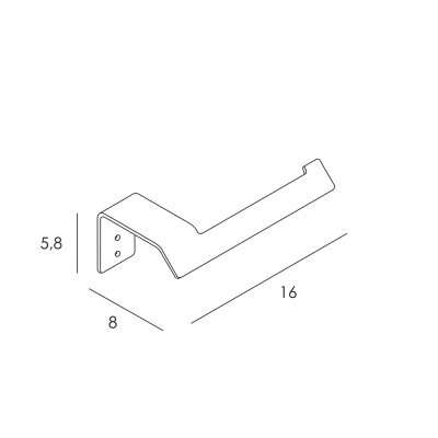 Χαρτοθήκη Μπάνιου 160x80x58mm Λευκό Ματ Torrent Manillons Group Imex SLIM SLIM003/BL
