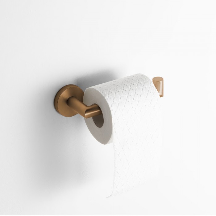 Χαρτοθήκη Μπάνιου 175x70x53mm Ροζ Χρυσό Ματ/Χαλκού Torrent Manillons Group Imex ECO VALI003/ORC