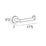 Χαρτοθήκη Μπάνιου 175x70x53mm Χρυσό Ματ IMEX ECO VALI003/OC