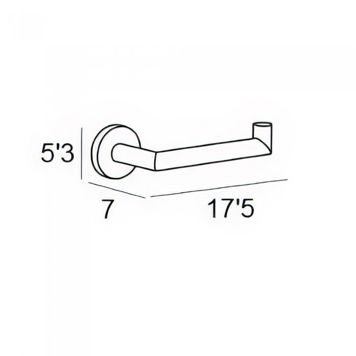 Χαρτοθήκη Μπάνιου 175x70x53mm Χρυσό Ματ IMEX ECO VALI003/OC
