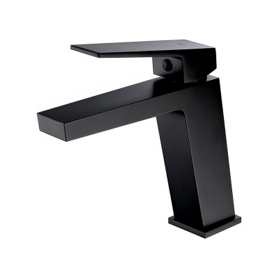 Αναμεικτική Μπαταρία Νιπτήρος Μαύρο Ματ IMEX ART BDAR025-1NG