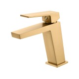 Αναμεικτική Μπαταρία Νιπτήρος PVD Χρυσό Ματ IMEX ART BDAR025-1OC