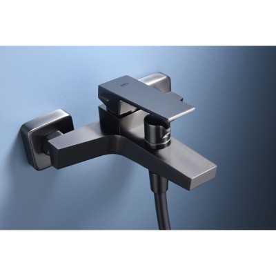 Αναμεικτική Μπαταρία Λουτρού PVD Black Gun Metal IMEX ART BDAR025-4BGM