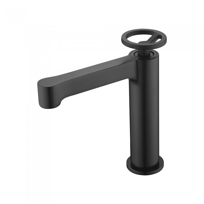 Αναμεικτική Μπαταρία Νιπτήρος Μαύρο Ματ IMEX OLIMPO BDC033-1NG