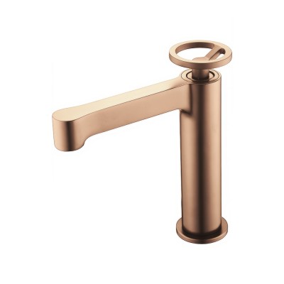 Αναμεικτική Μπαταρία Νιπτήρος PVD Ροζ Χρυσό Ματ/ Χαλκού IMEX OLIMPO BDC033-1ORC