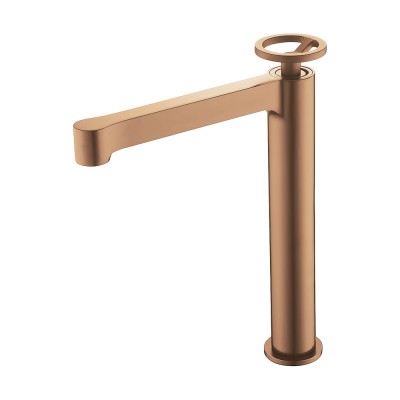 Αναμεικτική Μπαταρία Πάγκου Ψηλή PVD Ροζ Χρυσό Ματ/ Χαλκού IMEX OLIMPO BDC033-3ORC