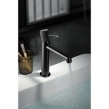 Αναμεικτική Μπαταρία Νιπτήρος Μαύρο Ματ IMEX LINE BDD038-1NG