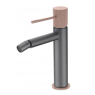 Αναμεικτική Μπαταρία Μπιντέ Γκρι Ματ - Σαμπανιζέ IMEX LINE BDD038-2GC