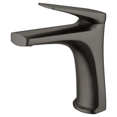 Αναμεικτική Μπαταρία Νιπτήρος PVD Black Gun Metal IMEX DELOS BDD055-1BGM