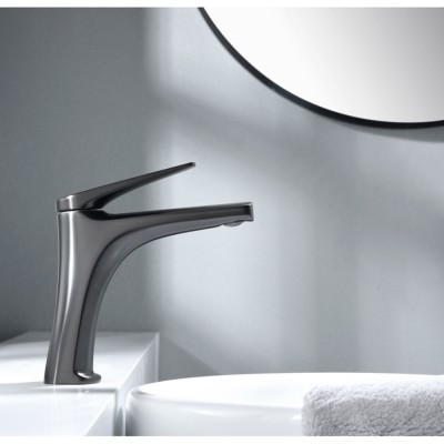 Αναμεικτική Μπαταρία Νιπτήρος PVD Black Gun Metal IMEX DELOS BDD055-1BGM