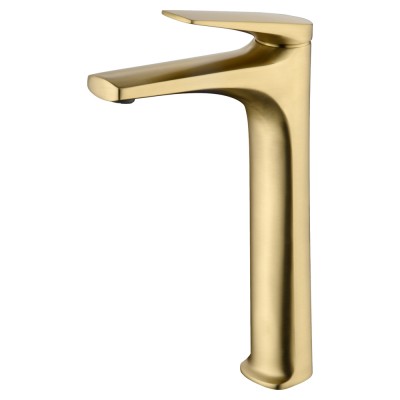 Αναμεικτική Μπαταρία Πάγκου Ψηλή PVD Χρυσό Ματ IMEX DELOS BDD055-3OC