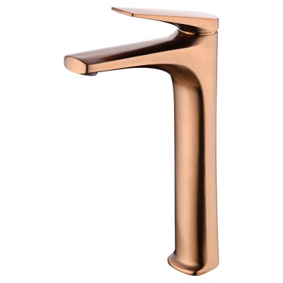 Αναμεικτική Μπαταρία Πάγκου Ψηλή PVD Ροζ Χρυσό Ματ/ Χαλκού IMEX DELOS BDD055-3ORC