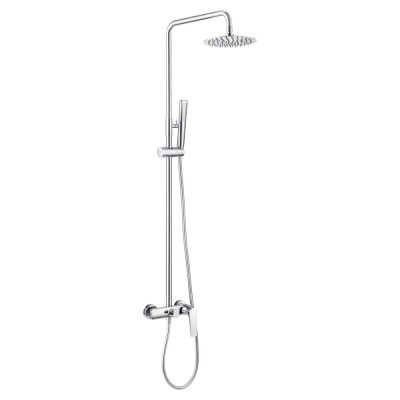 Στήλη Ντους 2 Εξόδων με Ρυθμιζόμενη Τηλεσκοπική Βέργα 84-124εκ. Χρωμέ IMEX DELOS BDD055