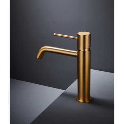 Αναμεικτική Μπαταρία Νιπτήρος PVD Χρυσό Ματ IMEX MONZA BDM039-1OC