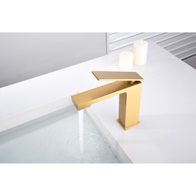 Αναμεικτική Μπαταρία Νιπτήρος PVD Χρυσό Ματ IMEX PISA BDP048-1OC