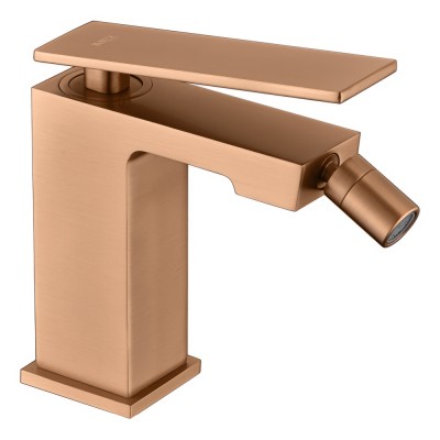 Αναμεικτική Μπαταρία Μπιντέ PVD Ροζ Χρυσό Ματ/ Χαλκού IMEX PISA BDP048-2ORC