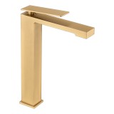 Αναμεικτική Μπαταρία Πάγκου Ψηλή PVD Χρυσό Ματ IMEX PISA BDP048-3OC