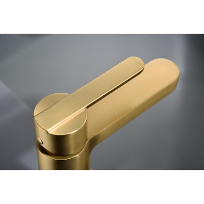 Αναμεικτική Μπαταρία Νιπτήρος PVD Χρυσό Ματ IMEX ROMA BDR001-1OC