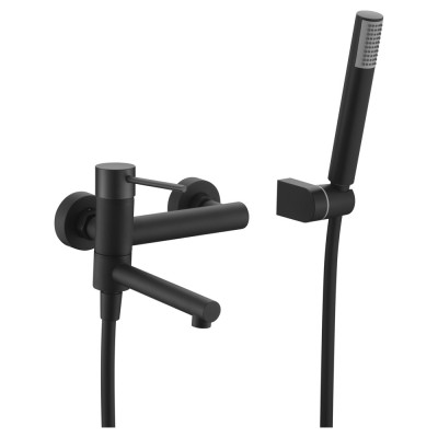 Αναμεικτική Μπαταρία Λουτρού Μαύρο Ματ IMEX MILOS BDYS045-4NG